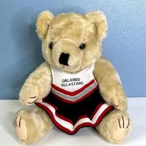 RARE Vintage Orlando All Stars Jointed Teddy‎ Bear 12" Plush Stuffed Animal Toy